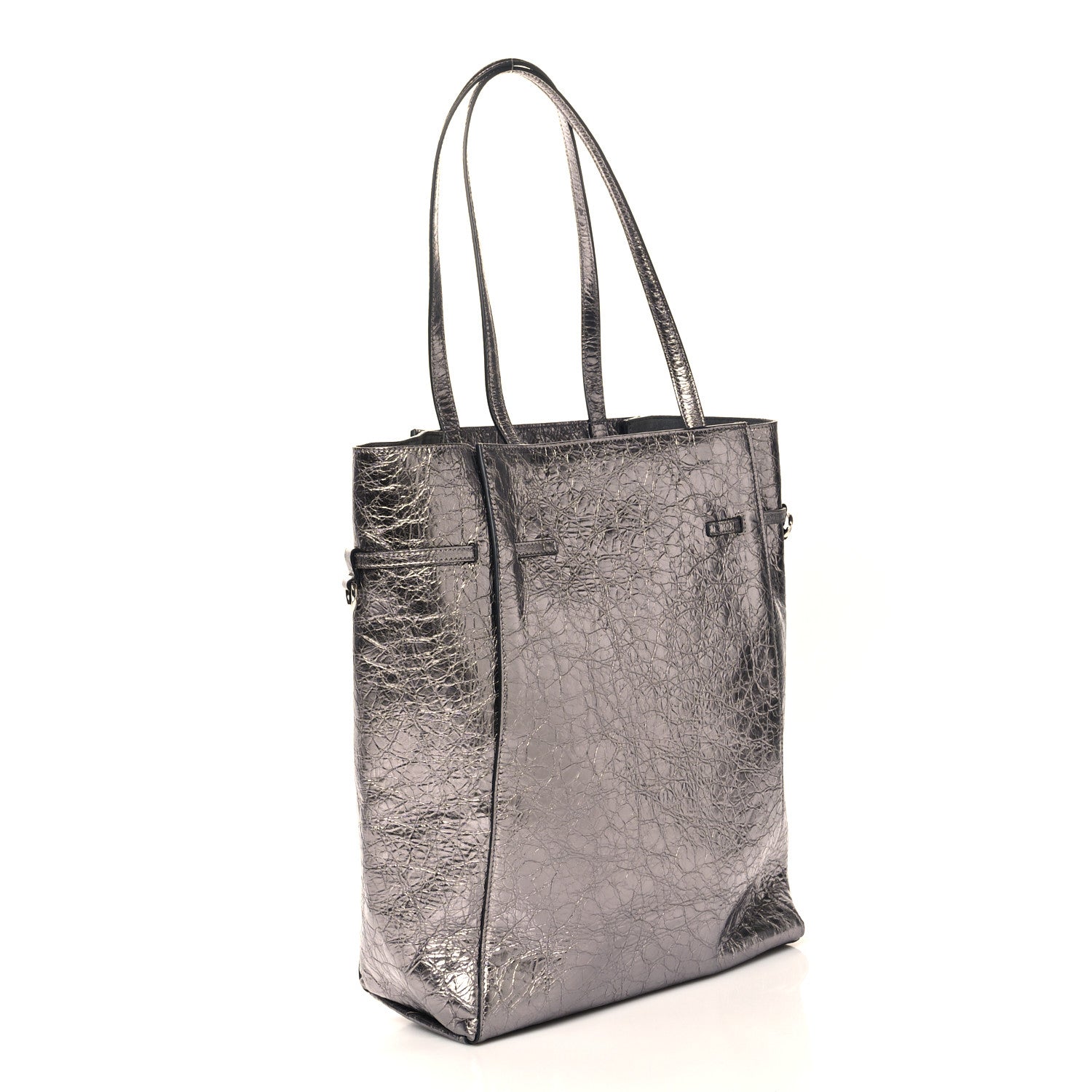 Givenchy Metallic Calfskin Medium Voyou Bag Silver 3 of 9