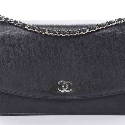Chanel Caviar Sevruga Wallet On Chain WOC Black 9 of 14