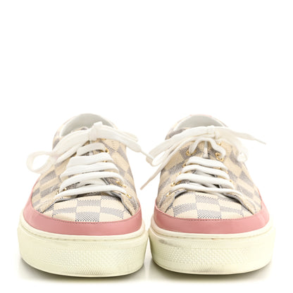 Louis Vuitton Damier Azur Stellar Sneakers 40 Rose Ballerine 3 of 8