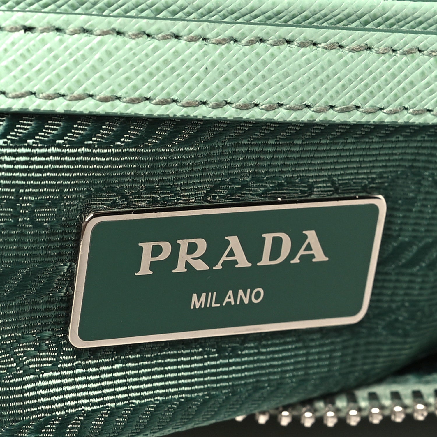 Prada Saffiano Lux Top Handle Crossbody Bag Acquamarina 6 of 10