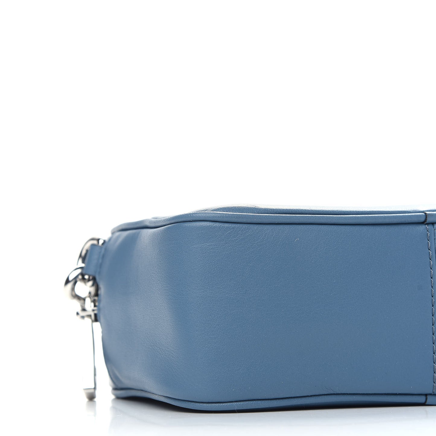 Calfskin Signet Flash Camera Bag Blue Mirage