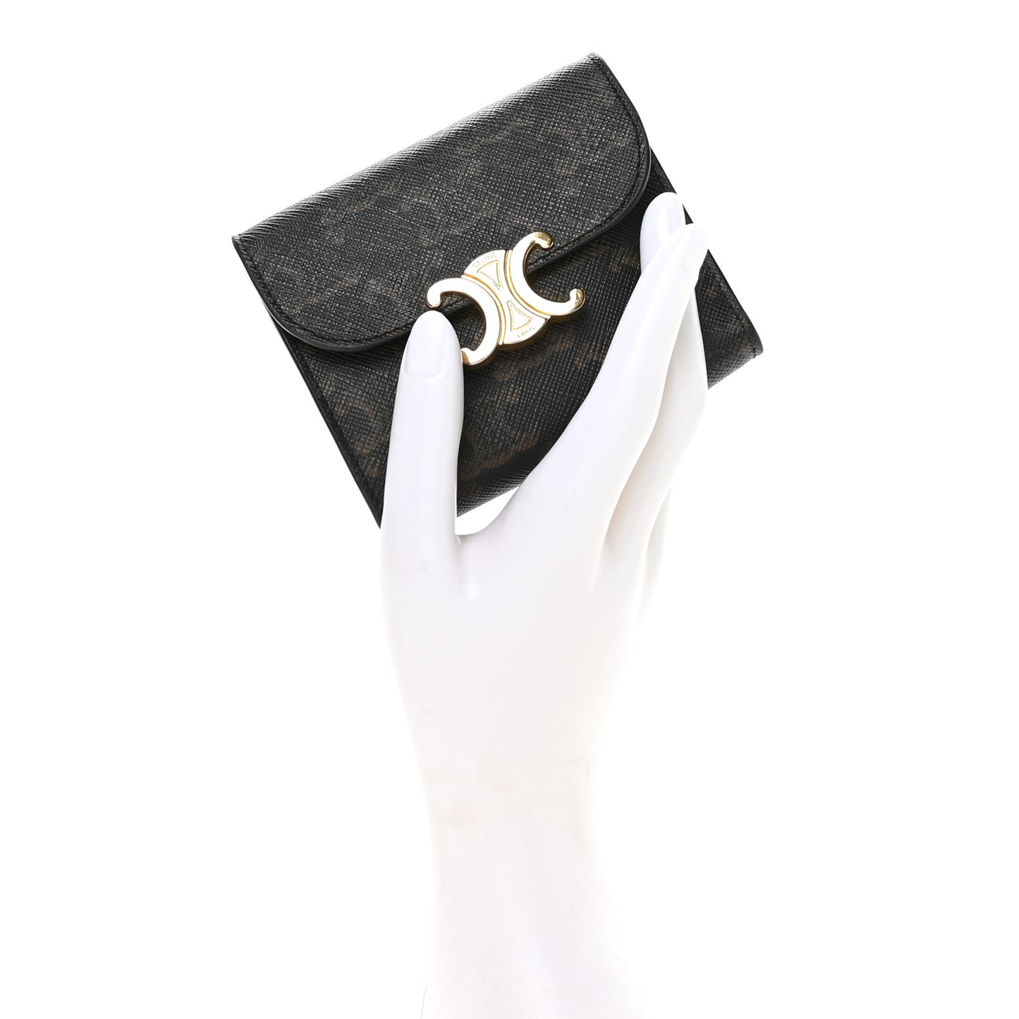 Triomphe Canvas Small Triomphe Wallet Tan