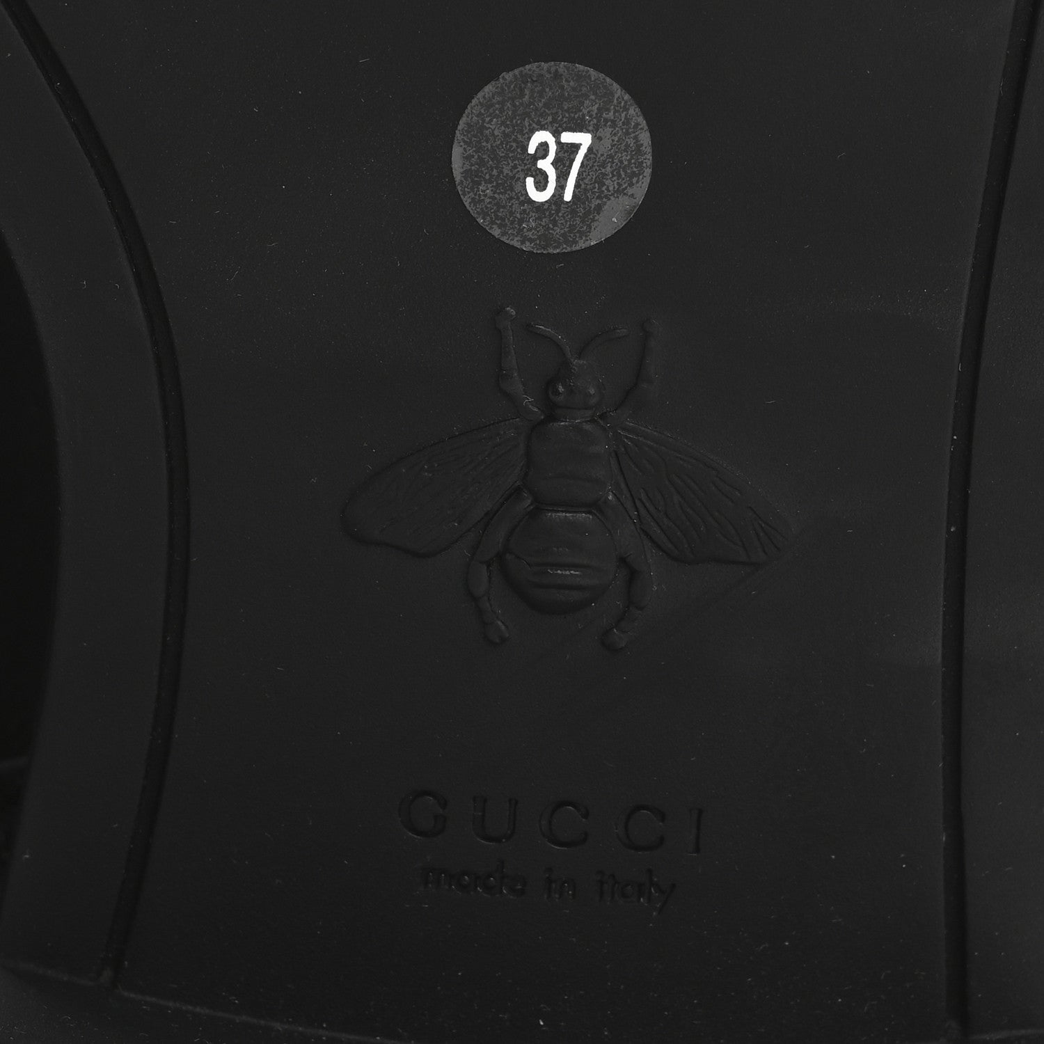 Gucci Calfskin Over The Knee Boots 37 Black 7 of 11