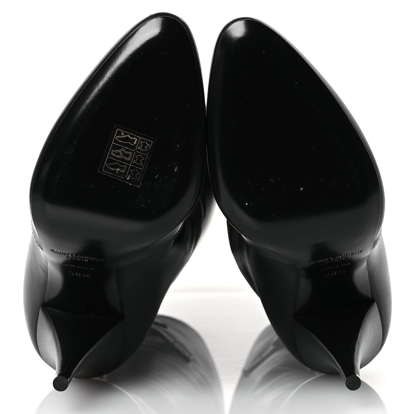Lambskin Koller 110 Tall Boots 36.5 Black