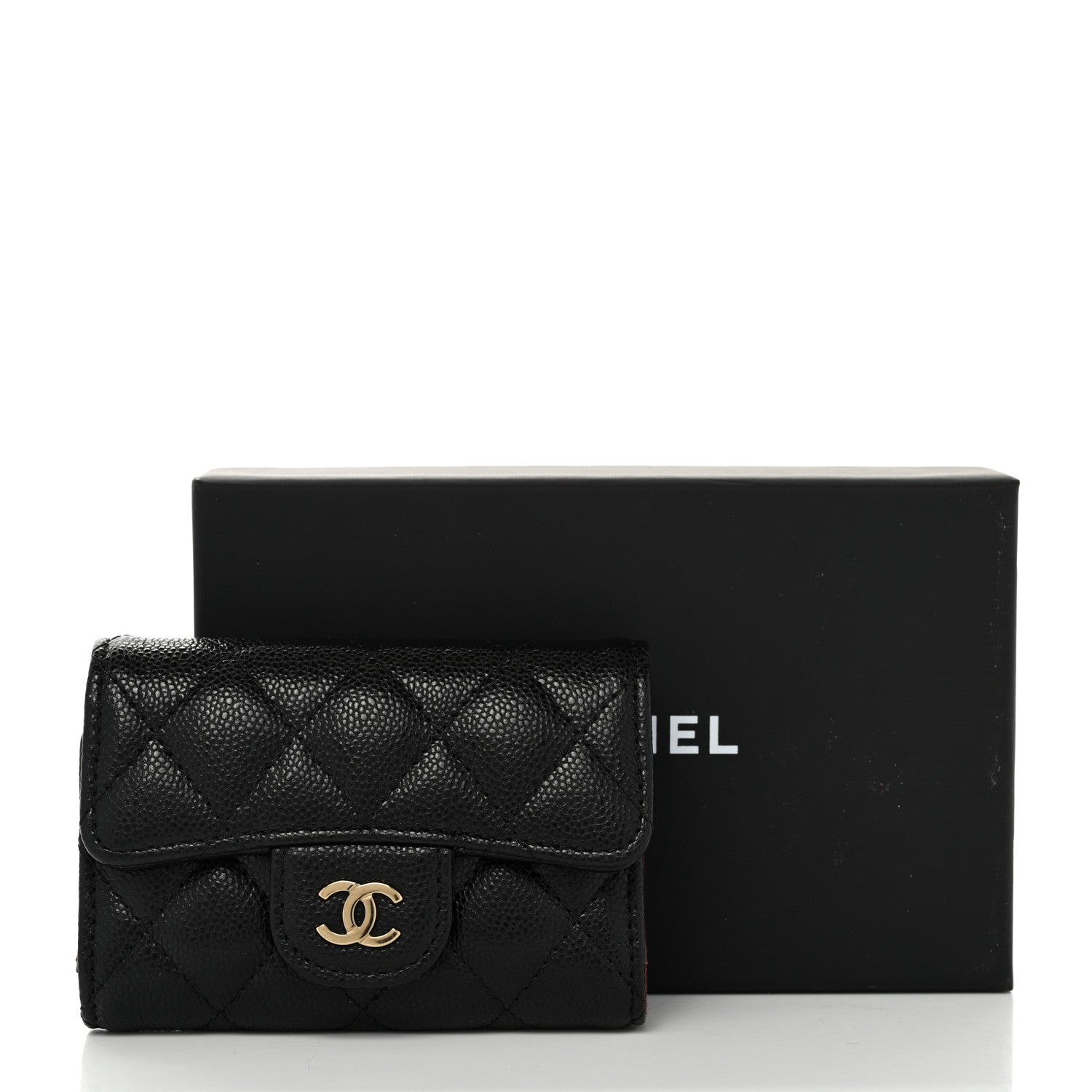 Chanel Caviar Quilted Classic 4 Key Holder Wallet Black 9 of 10