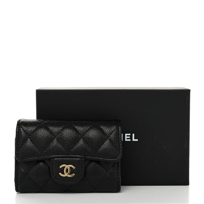 Chanel Caviar Quilted Classic 4 Key Holder Wallet Black 9 of 10