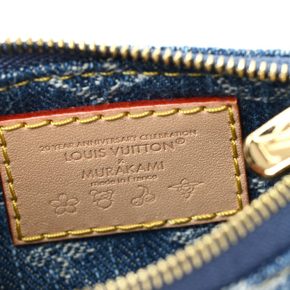 Louis Vuitton LV X TM Monogram Denim Cerises Key Pouch Blue 6 of 6