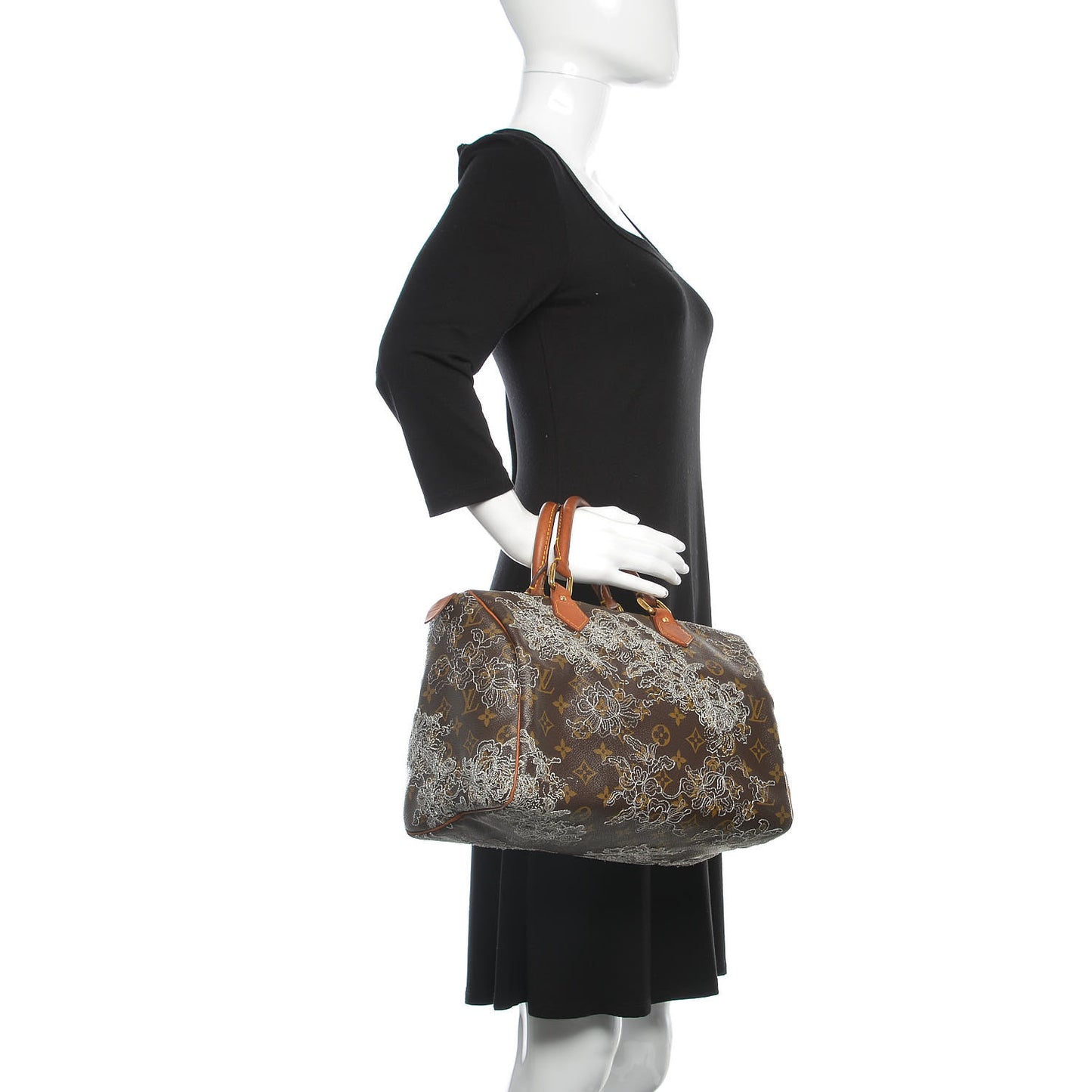 Monogram Dentelle Speedy 30 Silver