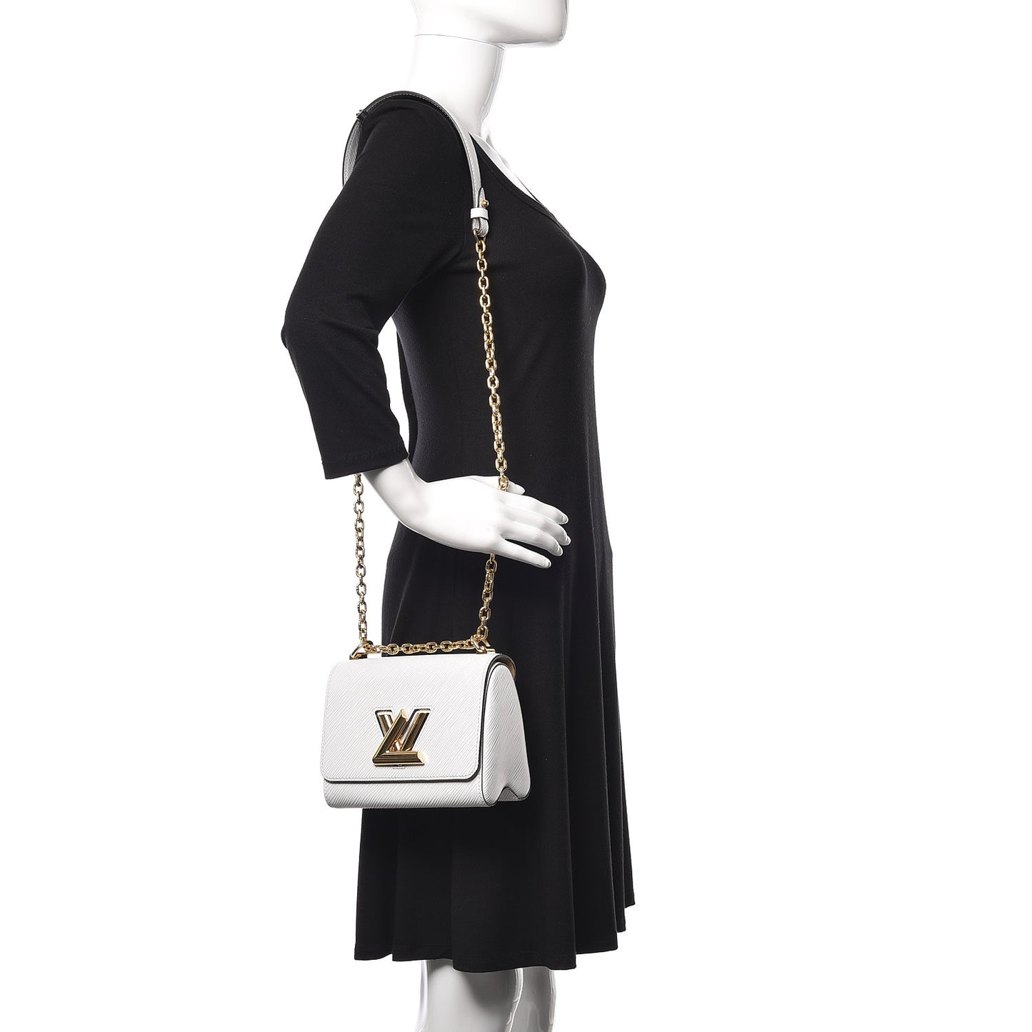 Epi Twist Shoulder Bag PM White