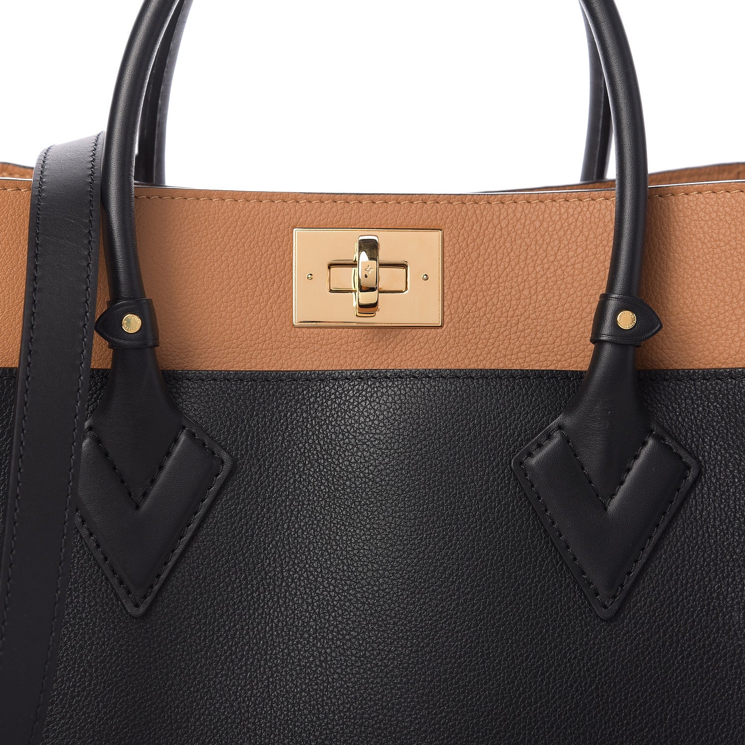 Louis Vuitton Calfskin Monogram On My Side Black 6 of 8