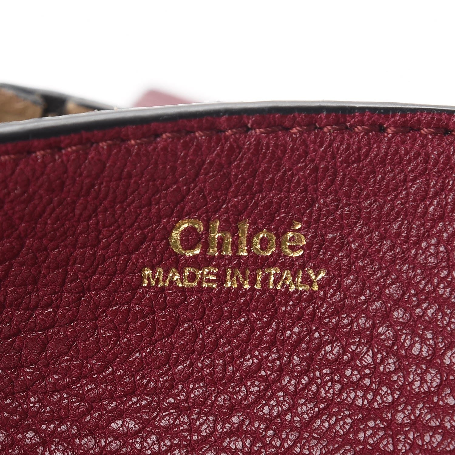 Chloe Grained Lambskin Nano Drew Shoulder Bag Wine Purple 7 of 10