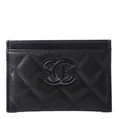 Chanel Caviar Quilted My Everything Card Holder Black 1 of 9