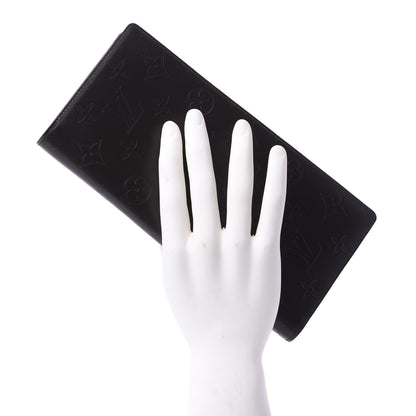 Louis Vuitton Monogram Glace Portefeuille Double Wallet Cafe 2 of 9