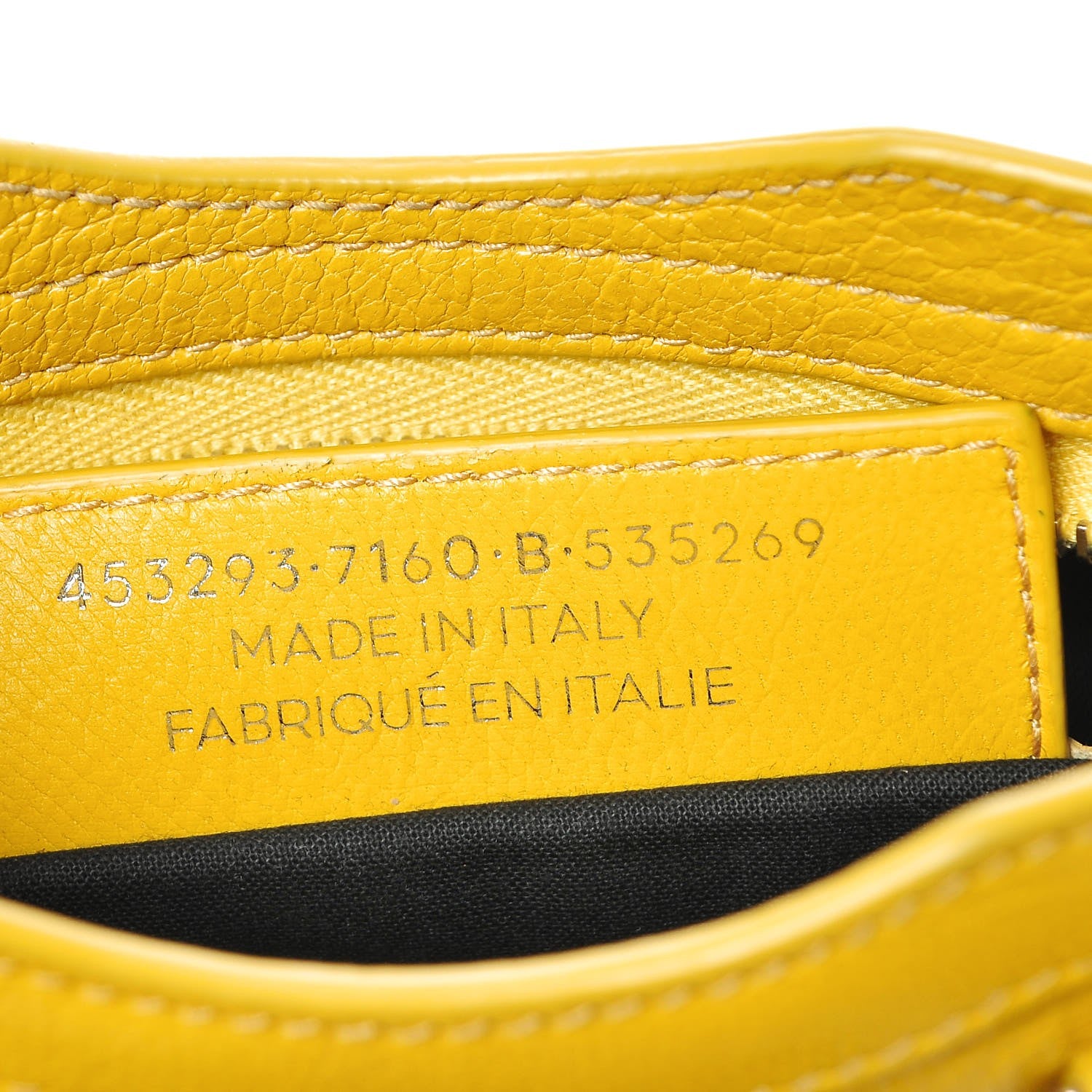 Balenciaga Chevre Silver Metallic Edge Hardware Nano City Jaune Epi 7 of 13