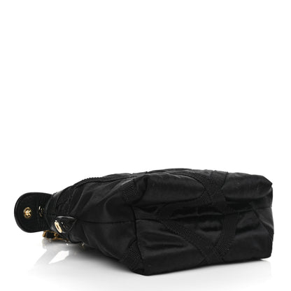 Chanel Nylon Grosgrain Quilted Lifestyle Clutch with Chain Black 3 of 10