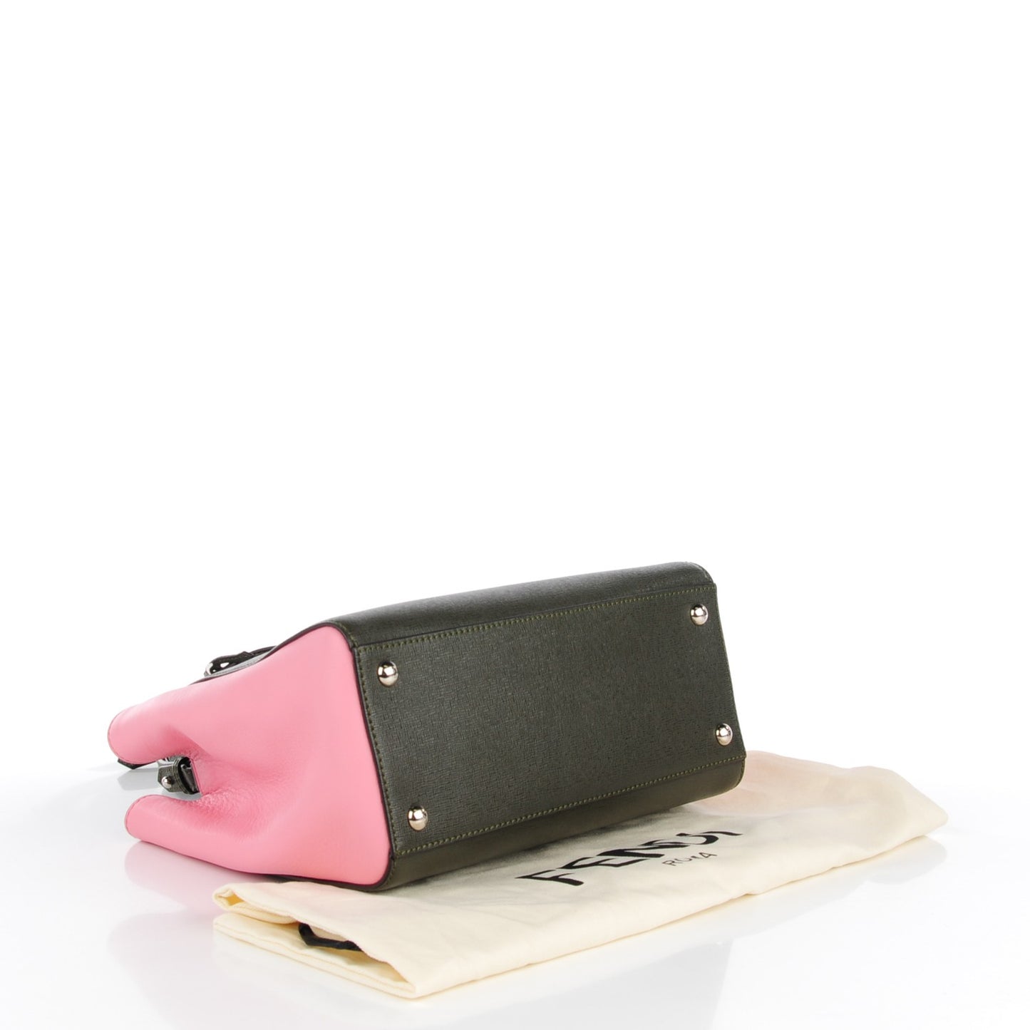 Vitello Elite Flamingo Petite 2Jours Tote Verde Prato Pink