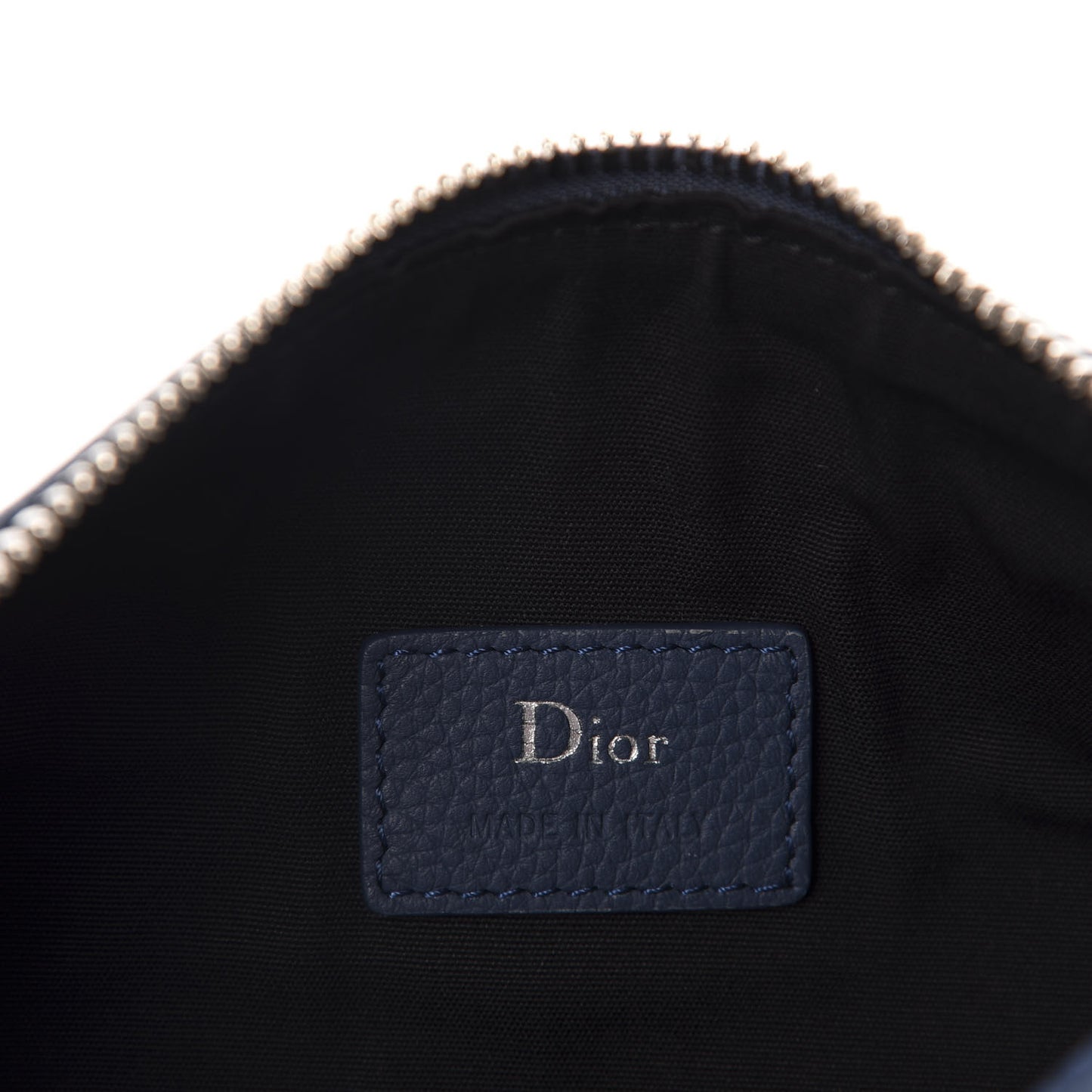 HOMME Grained Calfskin Mens Roller Pouch Blue