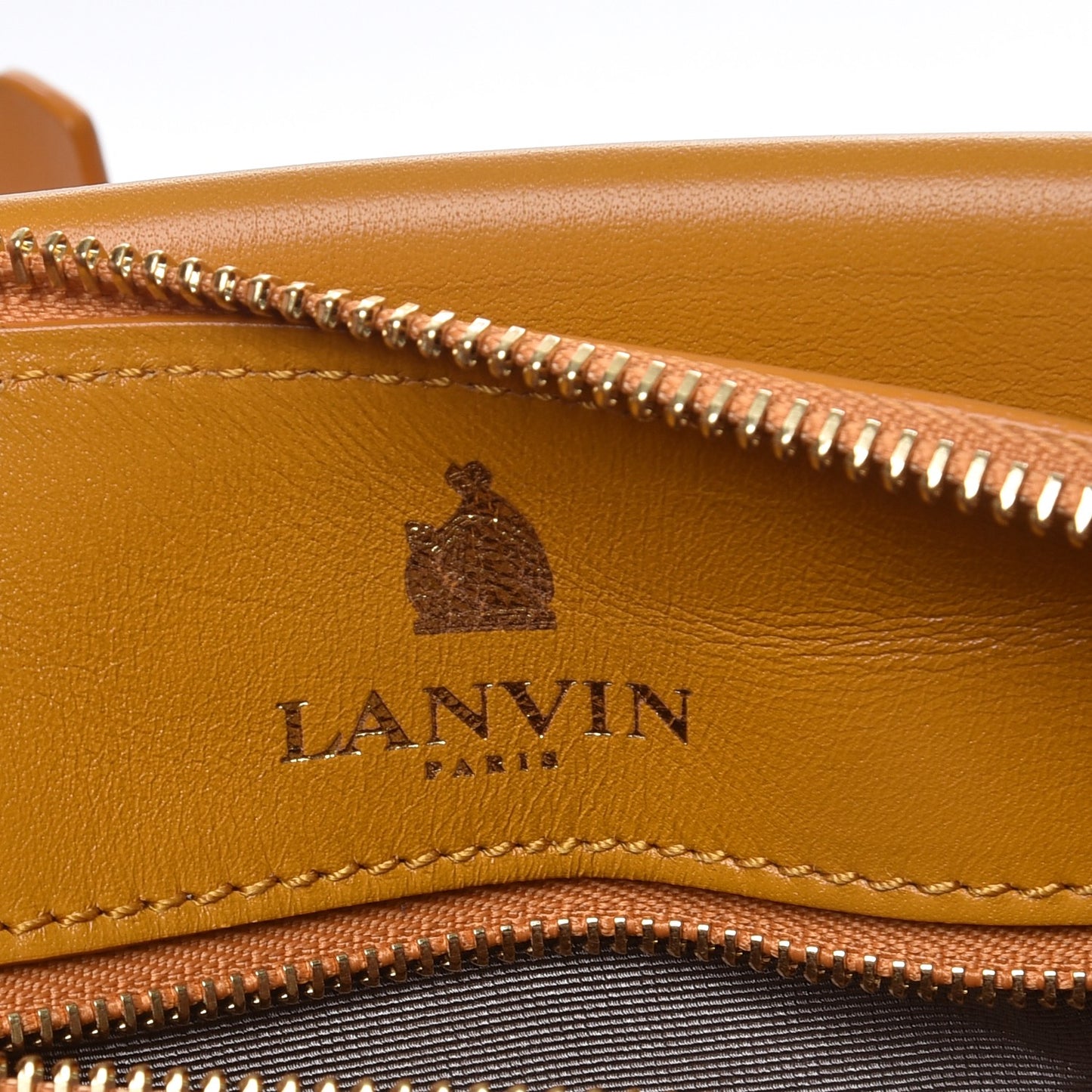 Calfskin Trilogy Bowling Bag Jaune