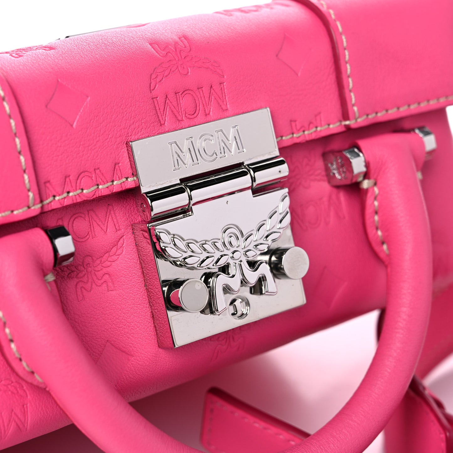 Calfskin Ottomar Monogram Small Berlin Crossbody Sugar Pink