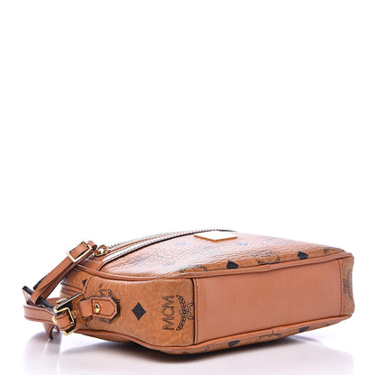 MCM Visetos Small Heritage Line Camera Crossbody Bag Cognac 4 of 15
