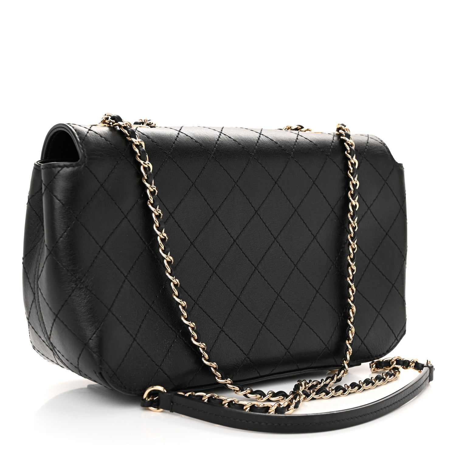 Chanel Calfskin Stitched CC Case Flap Bag Black 3 of 11