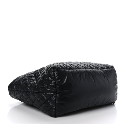Chanel Nylon Quilted Large Coco Cocoon Tote Black 4 of 9