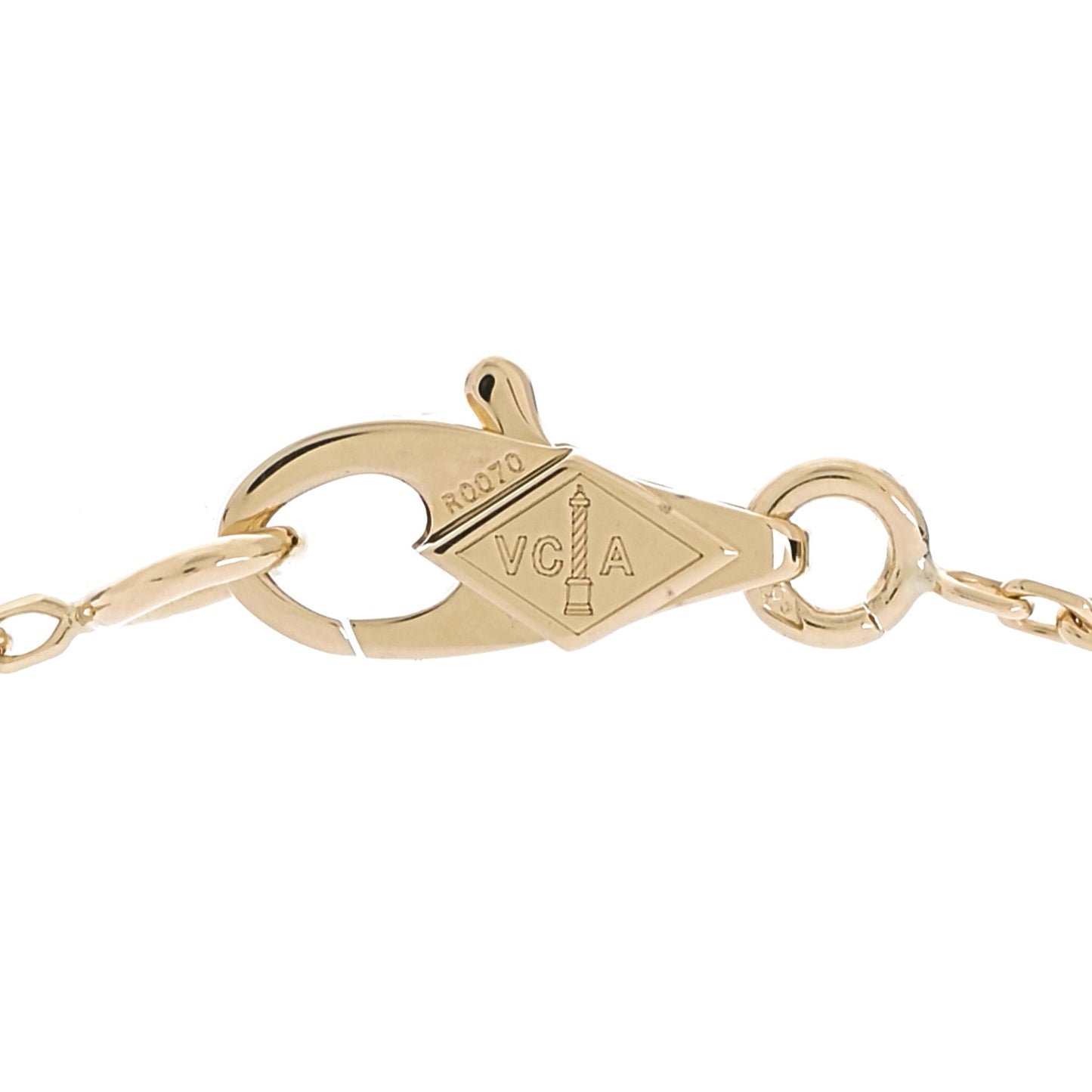 18K Yellow Gold Diamond Mini Frivole Pendant Necklace
