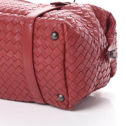 Bottega Veneta Nappa Intrecciato Montaigne Rings Satchel Red 9 of 9