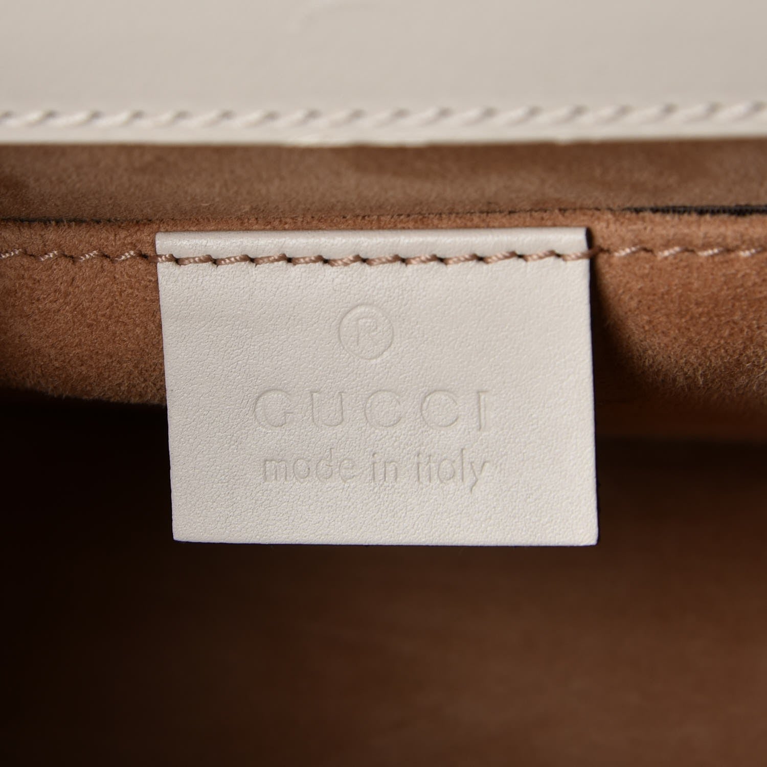 Gucci Calfskin Mini Sylvie Top Handle Bag White 8 of 12