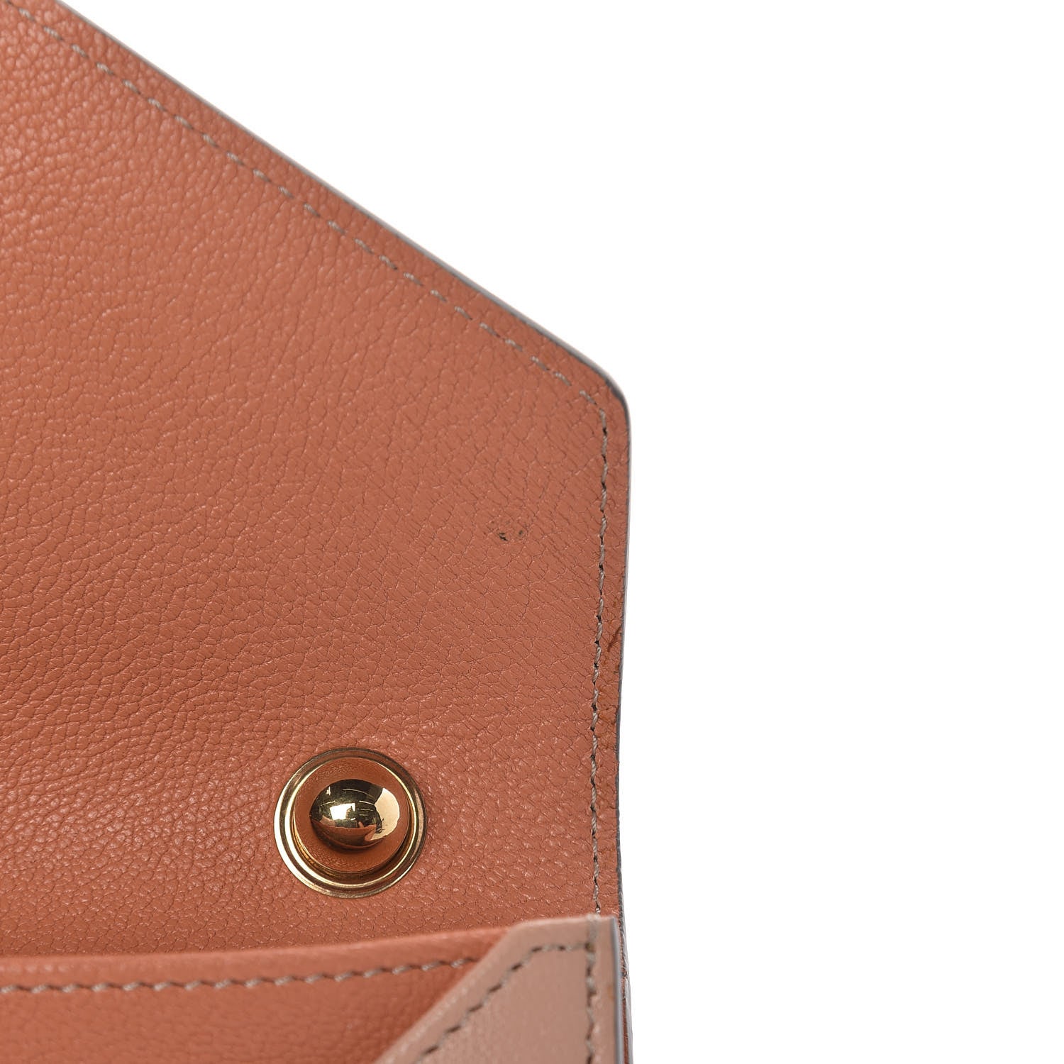 Chloe Metallic Calfskin Patchwork Chain Wallet Blush Nude 8 of 12
