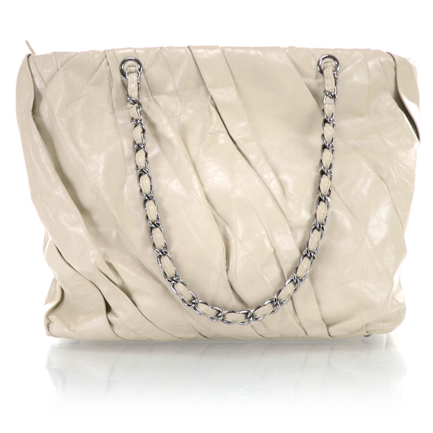 Leather Twisted Medium Tote