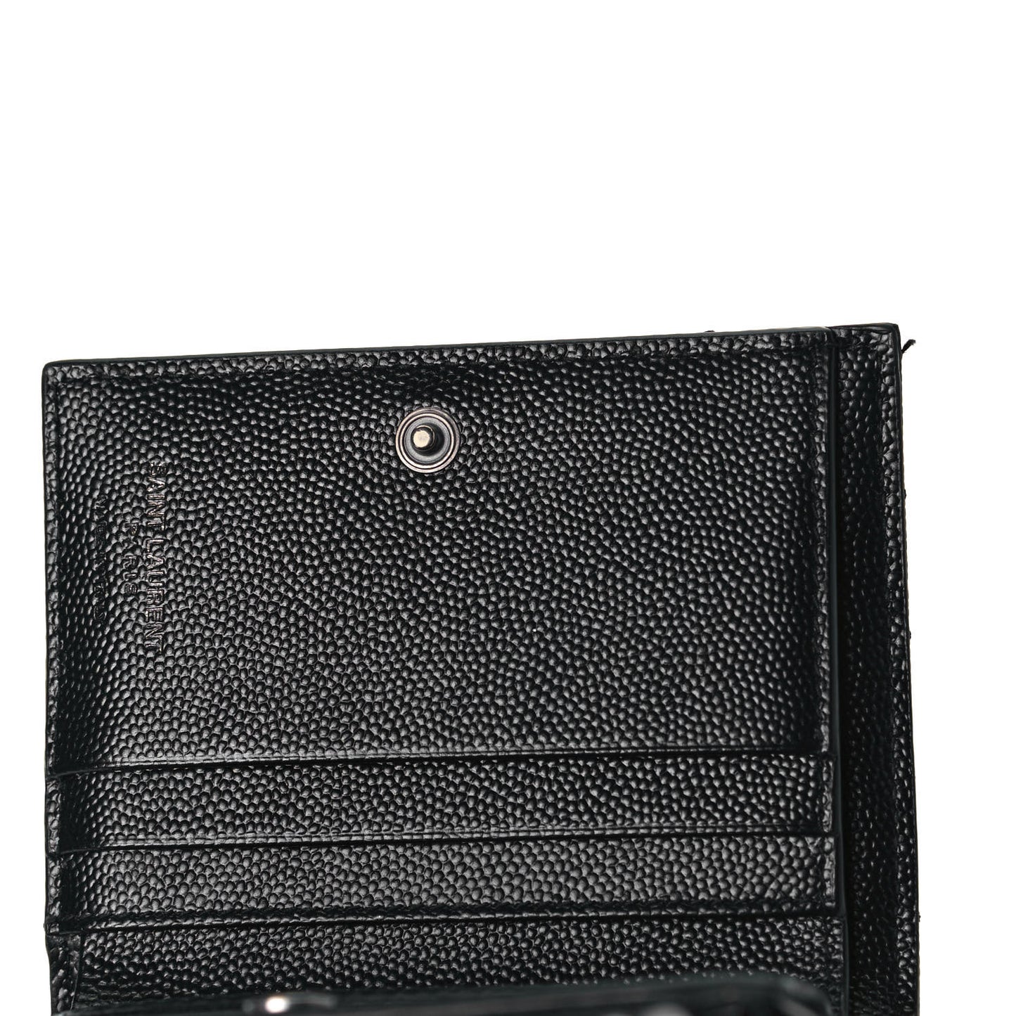 Grain De Poudre Matelasse Chevron Monogram Zipped Card Case Black