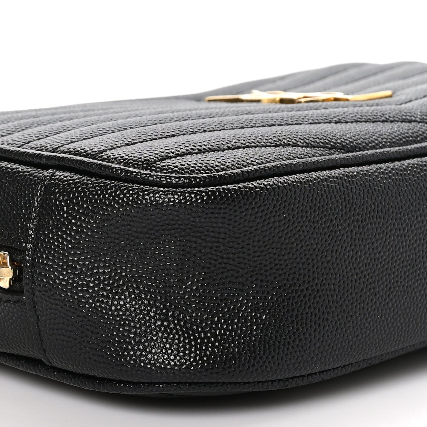 Grain De Poudre Matelasse Monogram Mini Lou Camera Bag Black