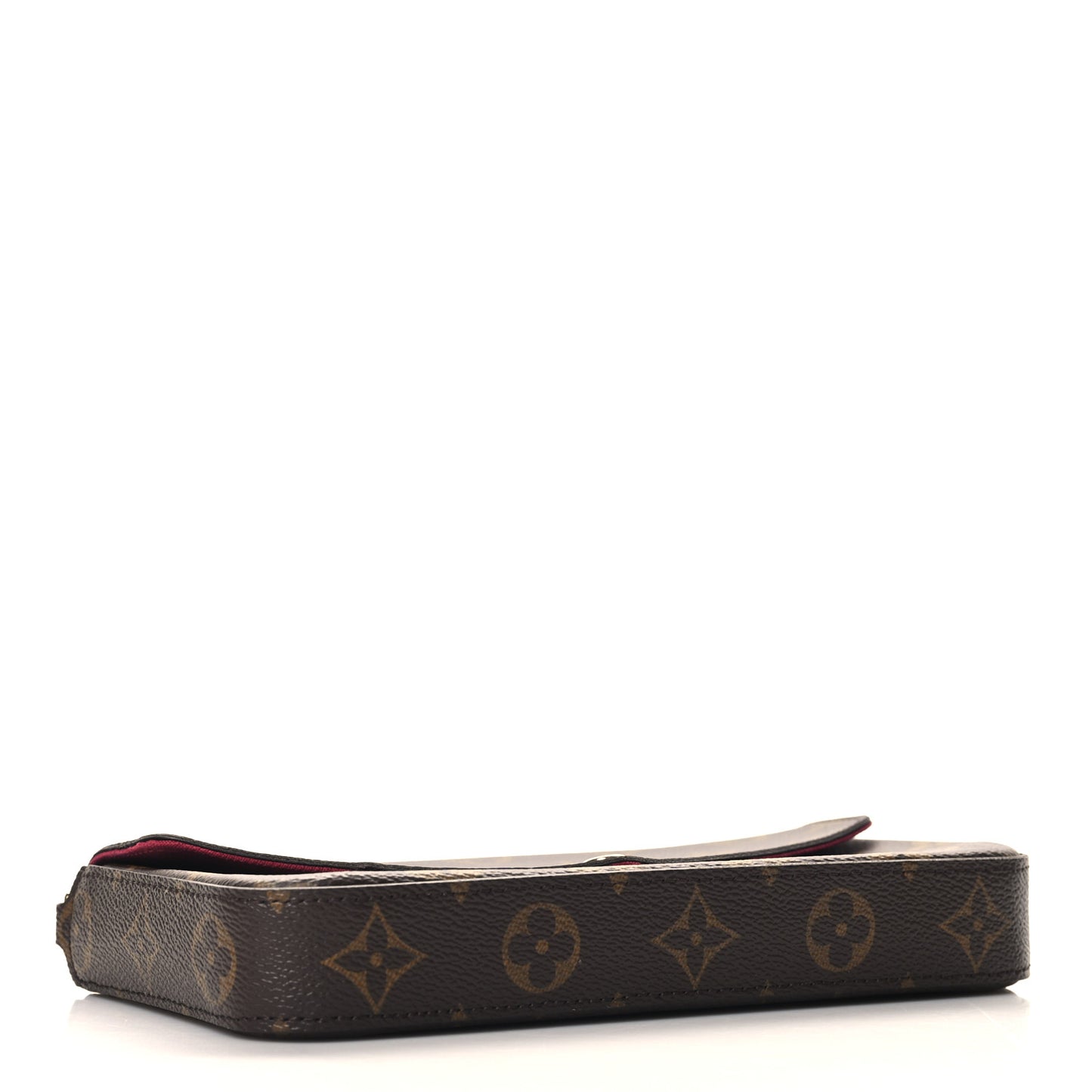 Monogram Pochette Felicie Chain Wallet Fuchsia