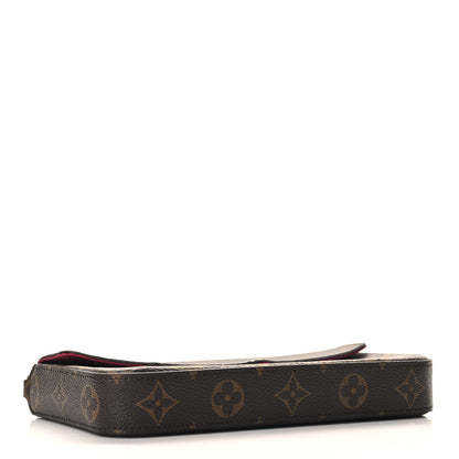 Louis Vuitton Monogram Pochette Felicie Chain Wallet Fuchsia 5 of 10