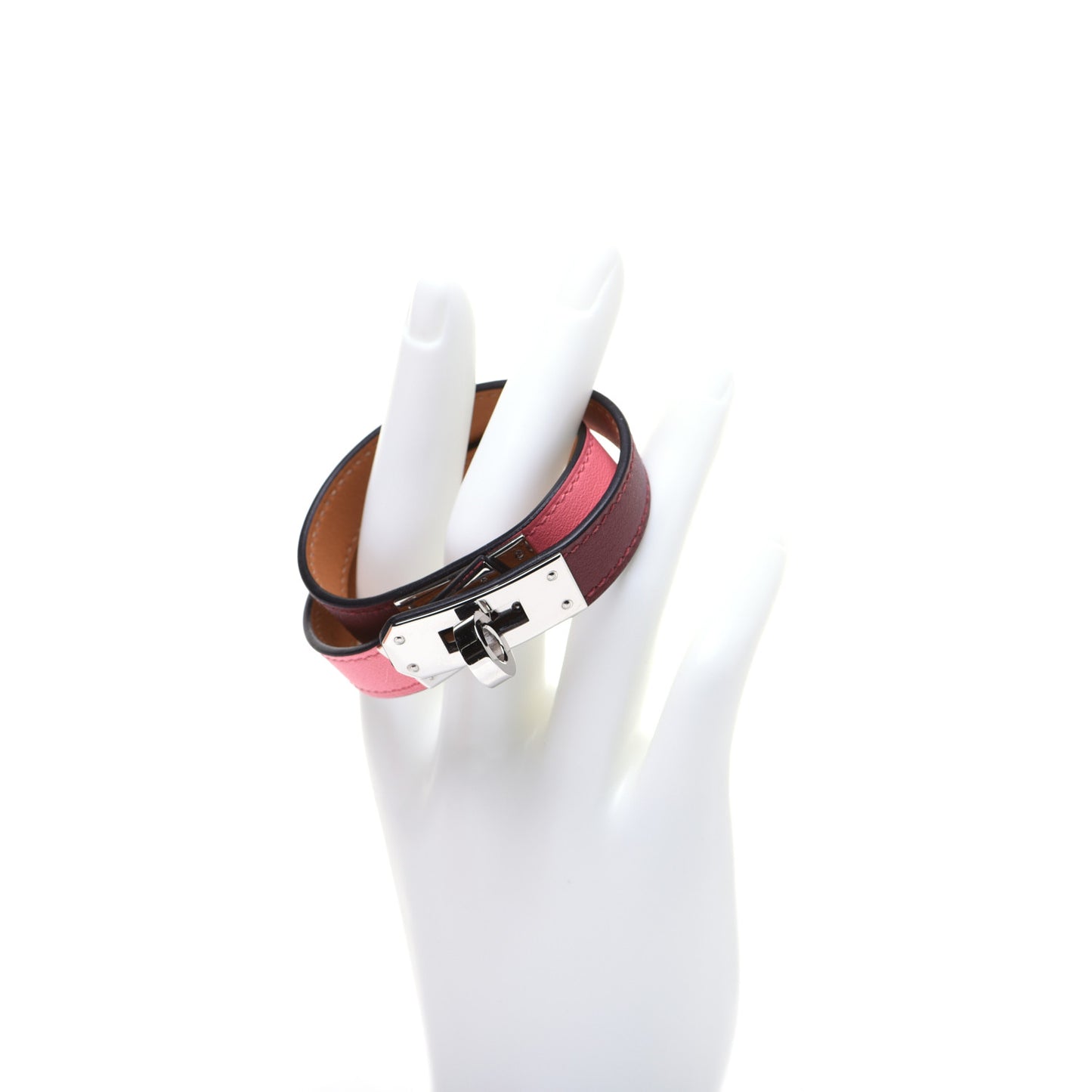 Swift Kelly Double Tour Bracelet T2 Rouge H Rose D'ete