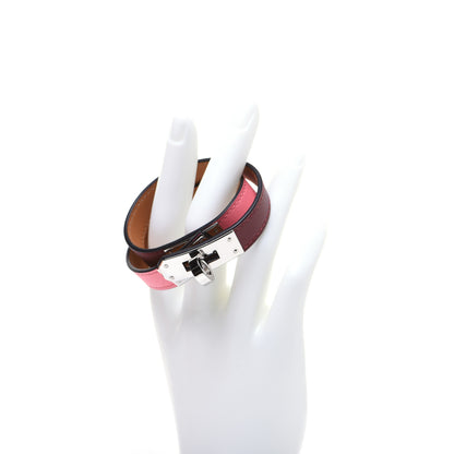 Hermes Swift Kelly Double Tour Bracelet T2 Rouge H Rose D'ete 2 of 7