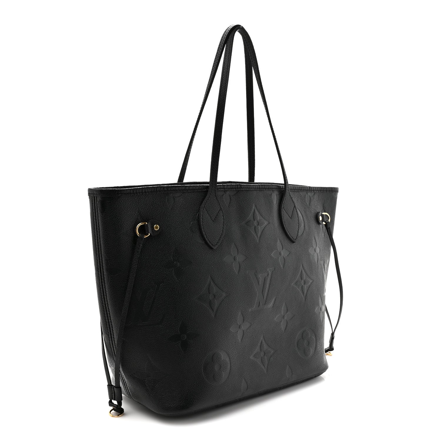 Louis Vuitton Empreinte Monogram Giant Neverfull MM Black 2 of 8