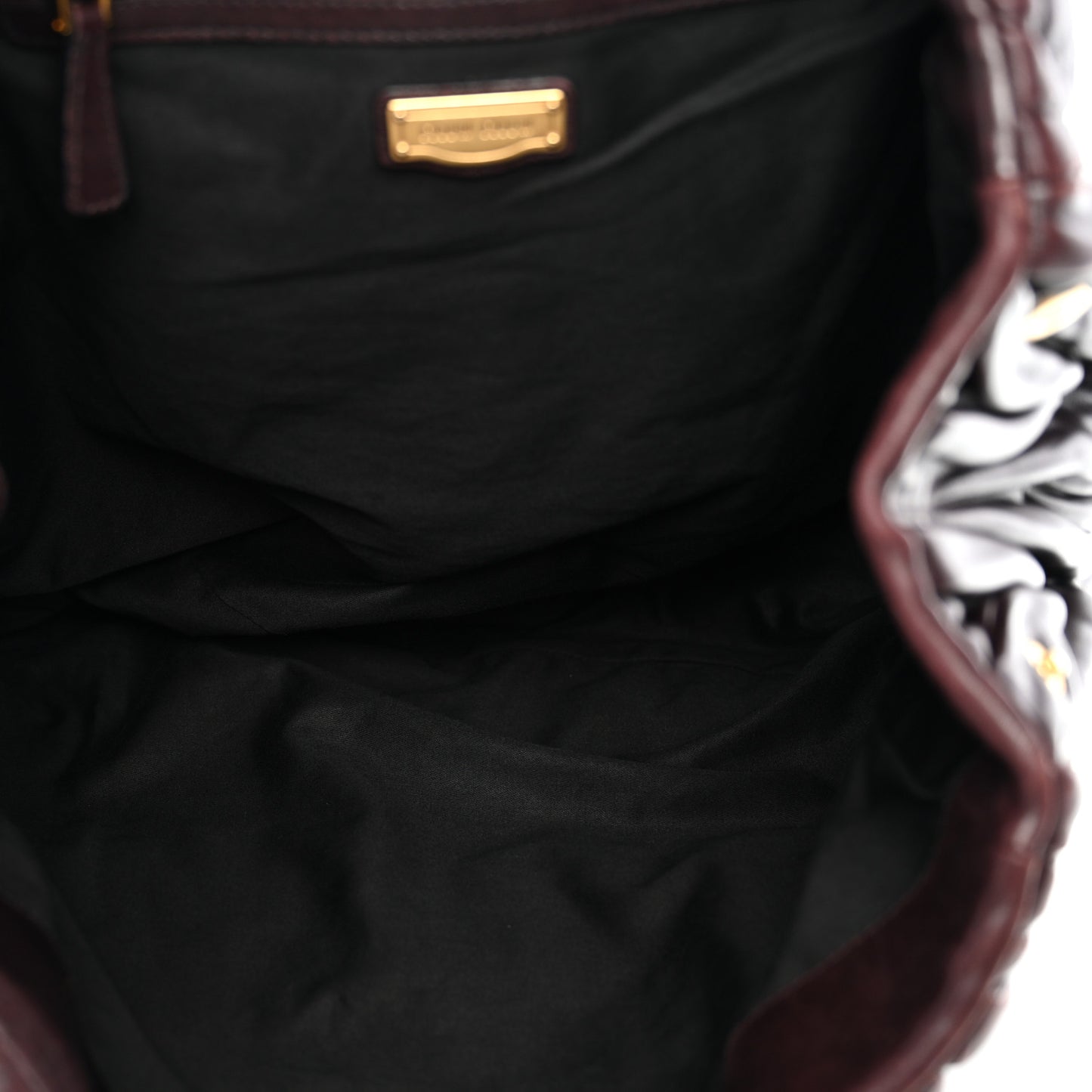Nappa Matelasse Shopping Tote Prugna