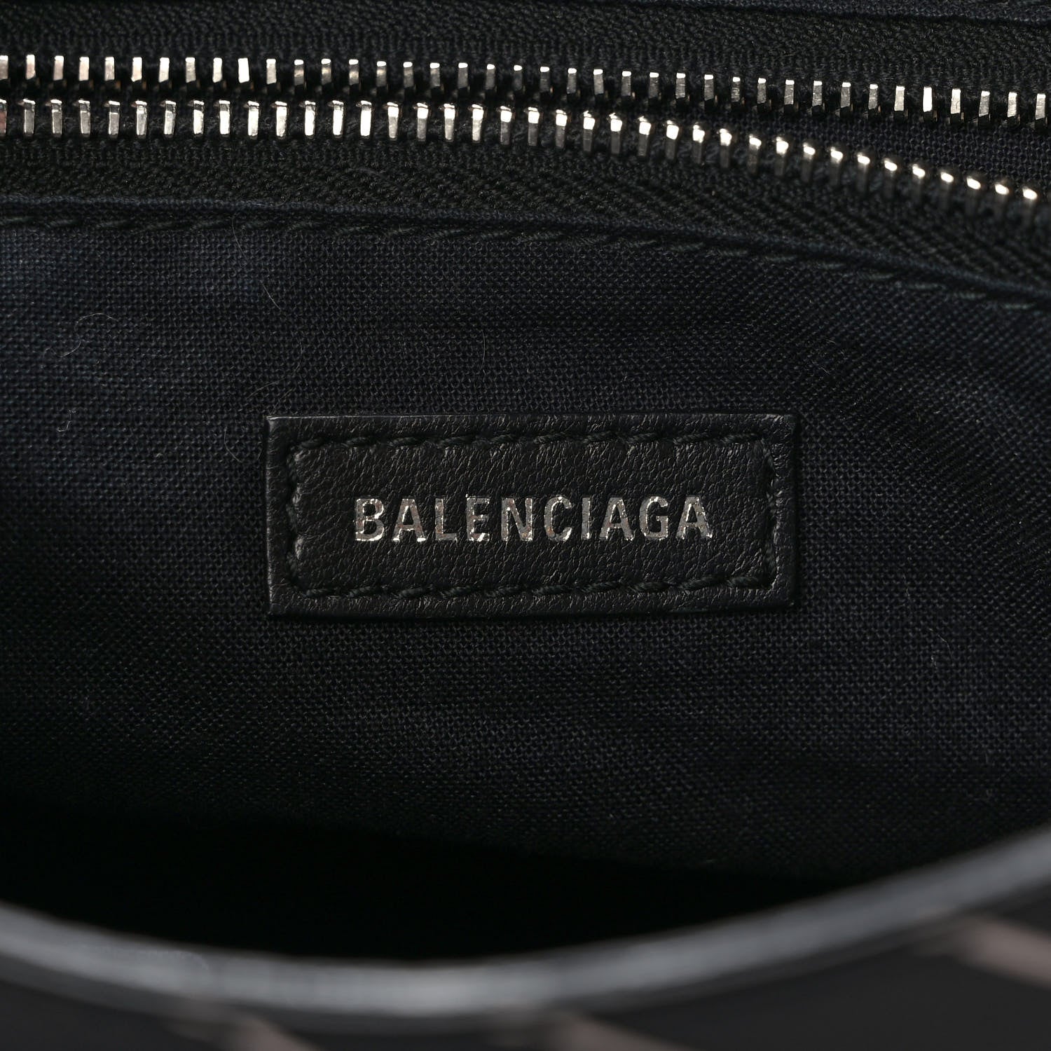 Balenciaga Veau Allover Logo Classic Silver Hardware S City Black White 6 of 13
