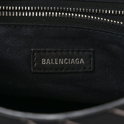 Balenciaga Veau Allover Logo Classic Silver Hardware S City Black White 6 of 13