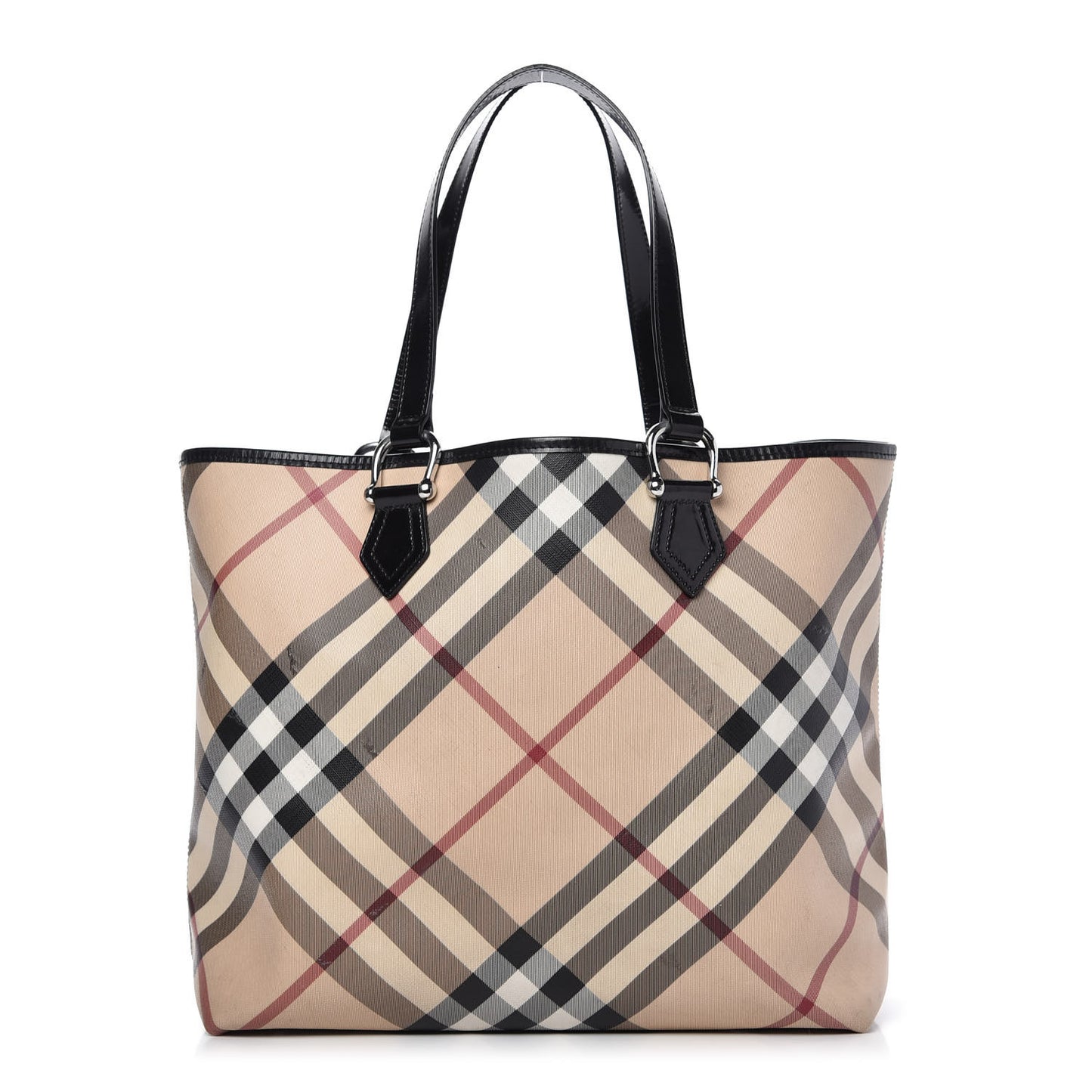 Nova Check Large Nickie Tote Black