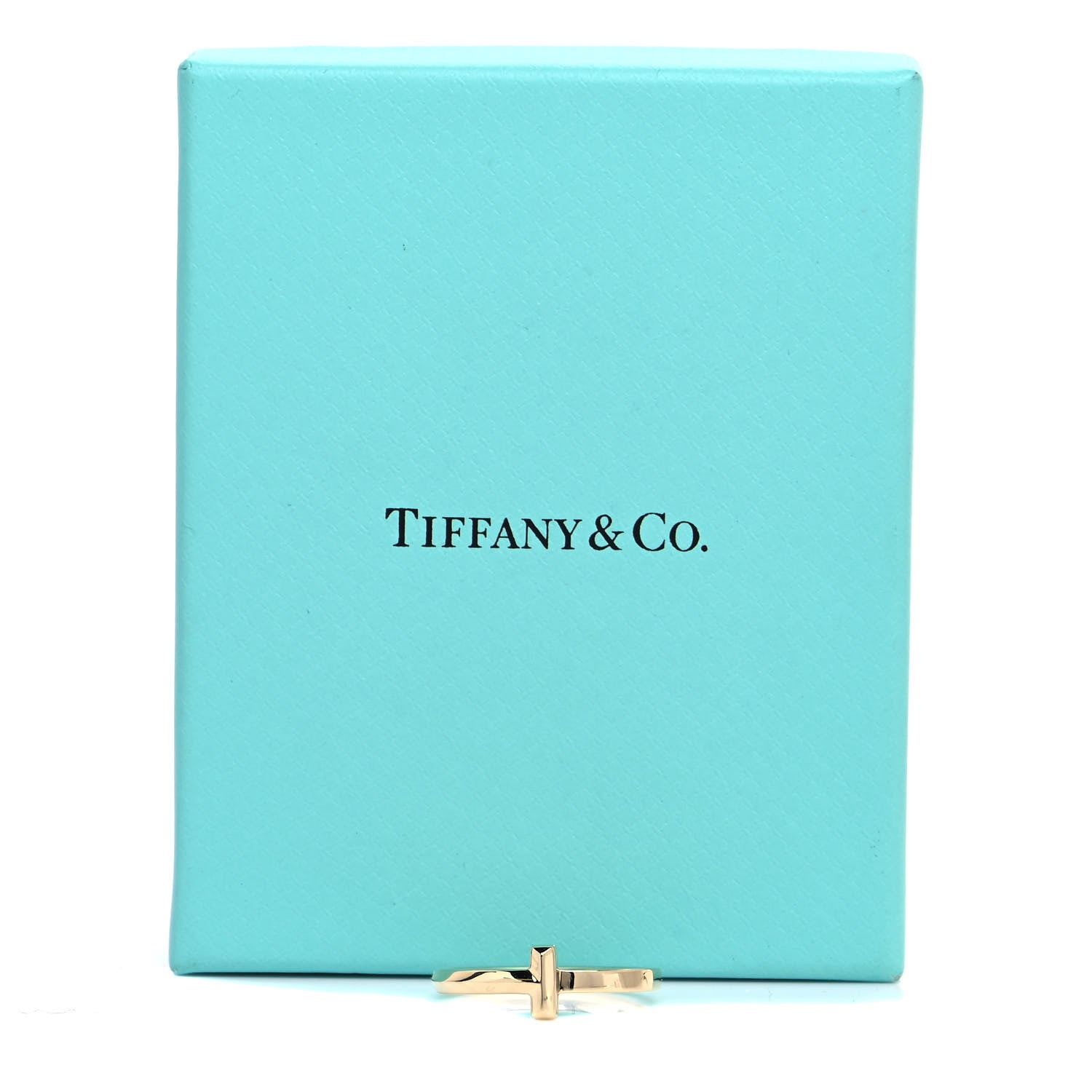 Tiffany 18K Yellow Gold T T1 Ring 61 9.5 5 of 5