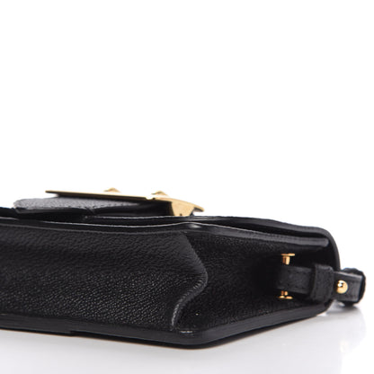 Burberry Grainy Calfskin House Check Small Buckle Bag Black 7 of 9