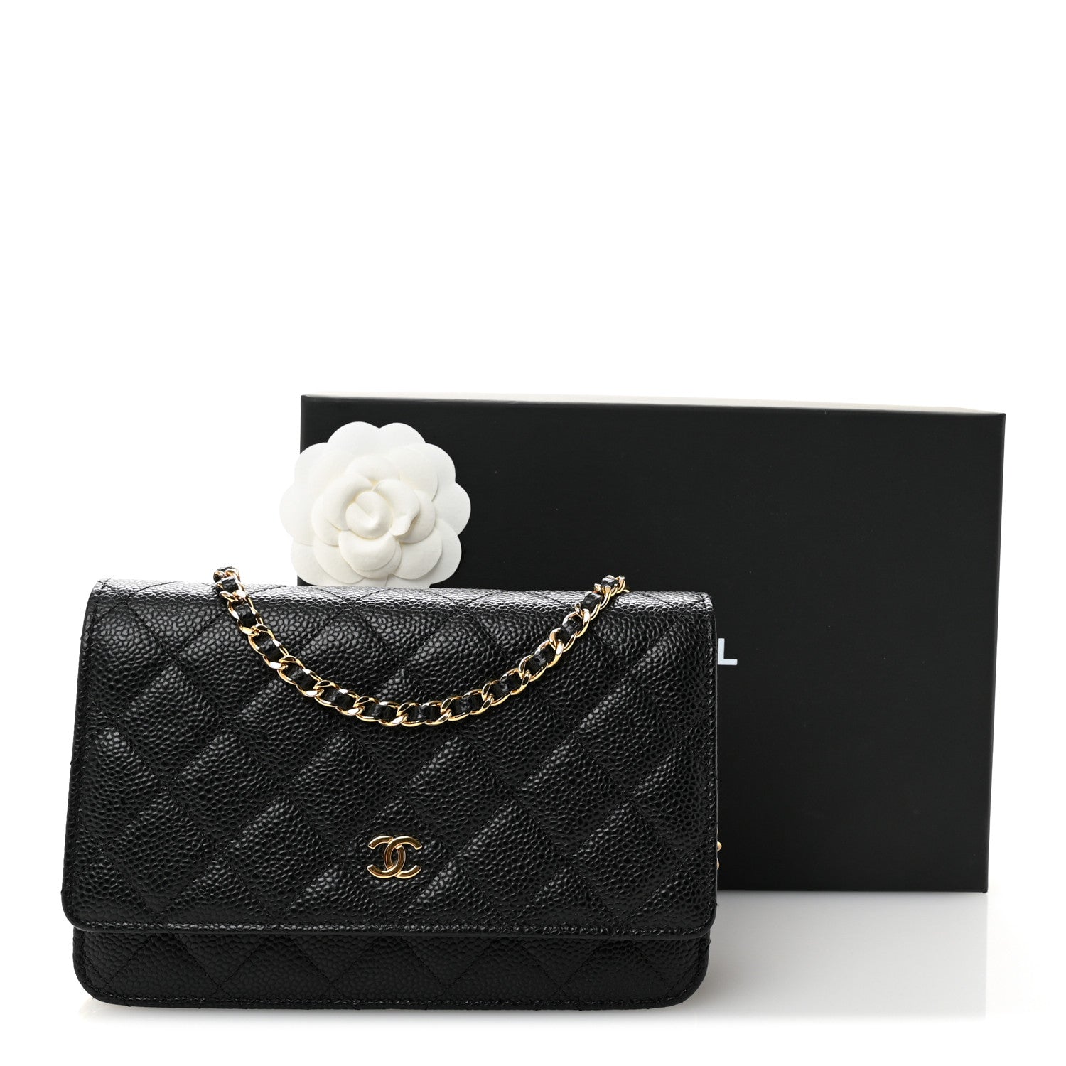 Chanel Caviar Quilted Wallet On Chain WOC Black 13 of 13
