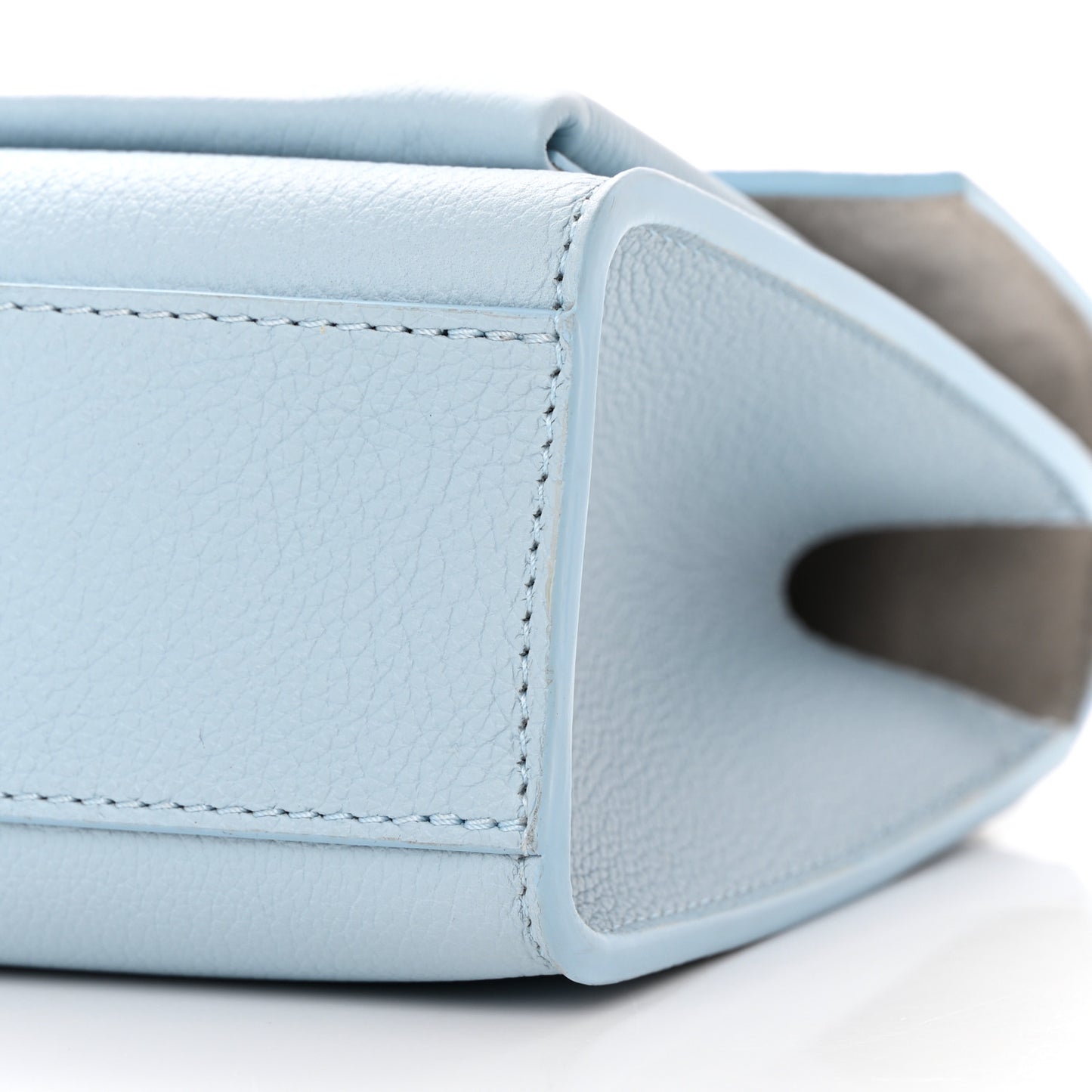 Soft Calfskin Mylockme Chain Bag BB Olympe Blue