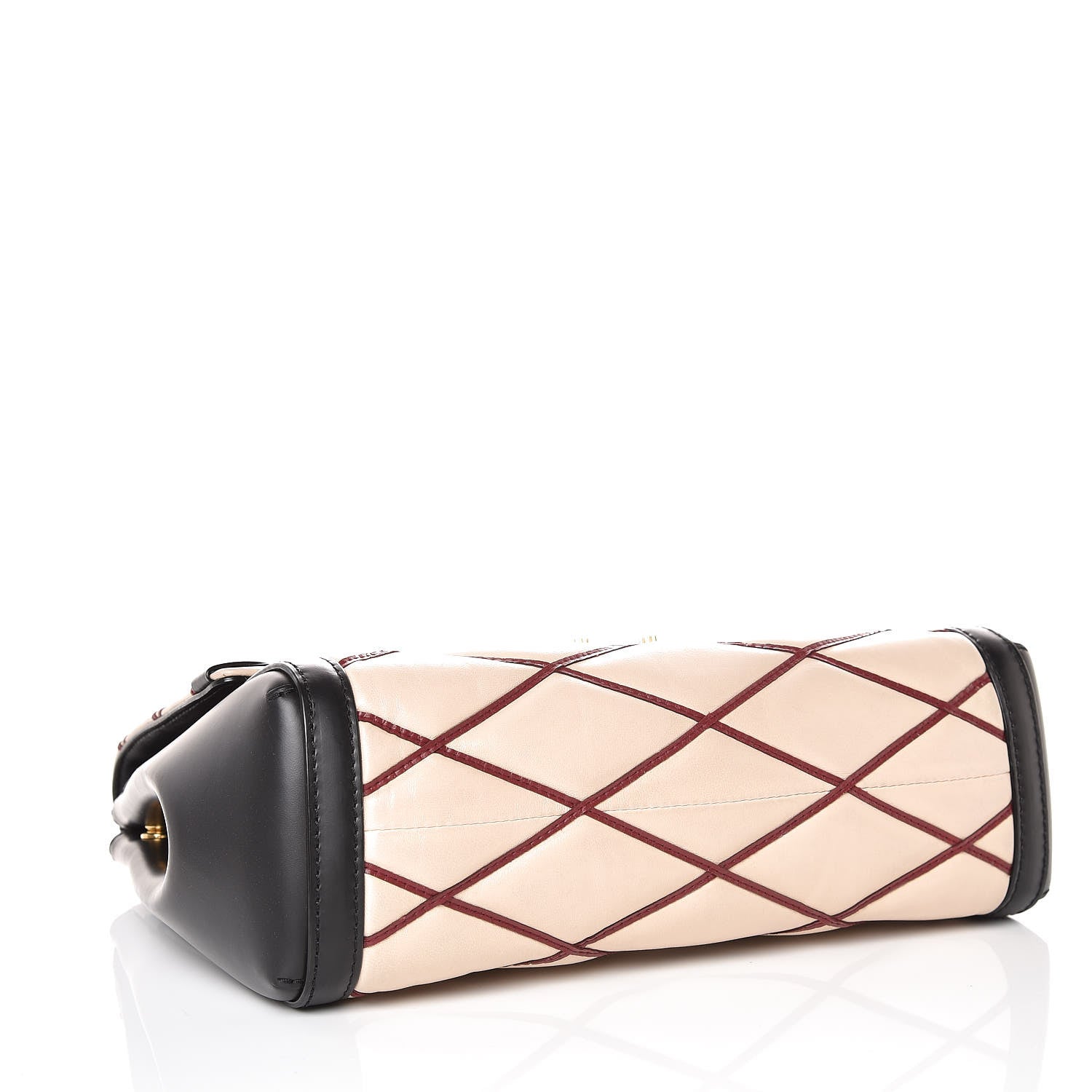 Louis Vuitton Lambskin Malletage Pochette Flap Natural 4 of 9