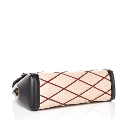 Louis Vuitton Lambskin Malletage Pochette Flap Natural 4 of 9