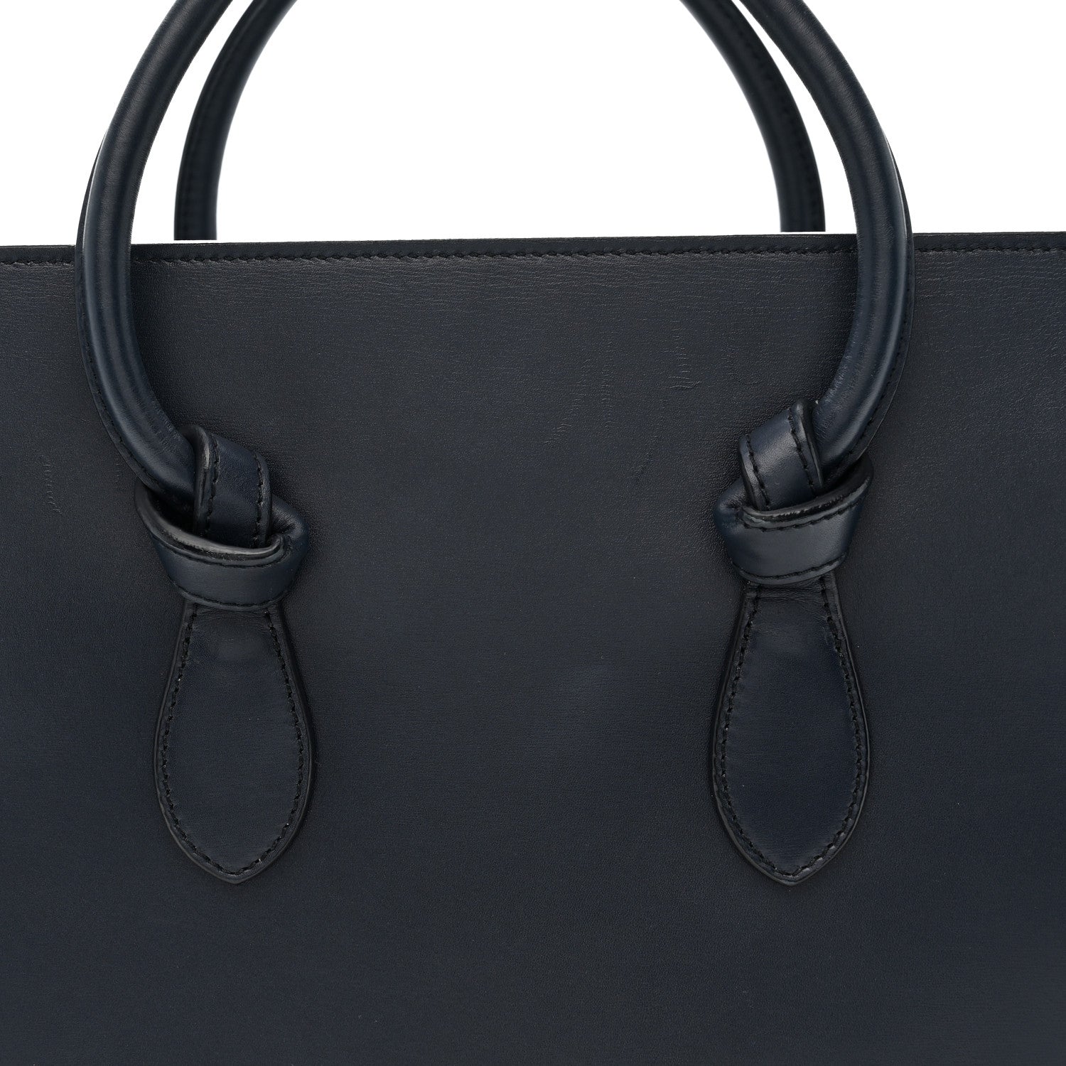 Celine Palmelato Calfskin Mini Tie Knot Tote Navy Blue 18 of 24