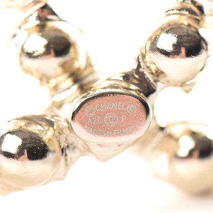 Chanel Crystal Coco's Pearls CC Brooch Light Gold 3 of 4